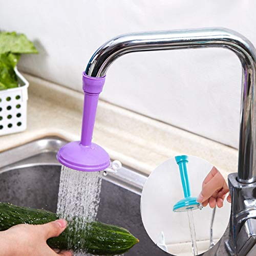K Kudos Enterprise Multicolor Water Faucet Silicone Adjustable Extender, Sink Tap ABS PVC Shower Rotating Spray Silicone Faucet Head Nozzle Saving Water for Kitchen Shower Water Filter (Pack of 2)