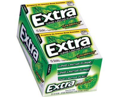 Extra Sugarfree Spearmint Gum Slim Pack