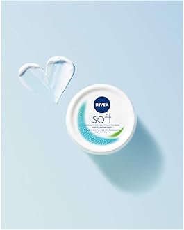 NIVEA Soft Refreshing Moisturising Cream (375 ml), Nourishing Soft Cream with Vitamin E and Jojoba Oil, Fast Absorbing Skin Cream