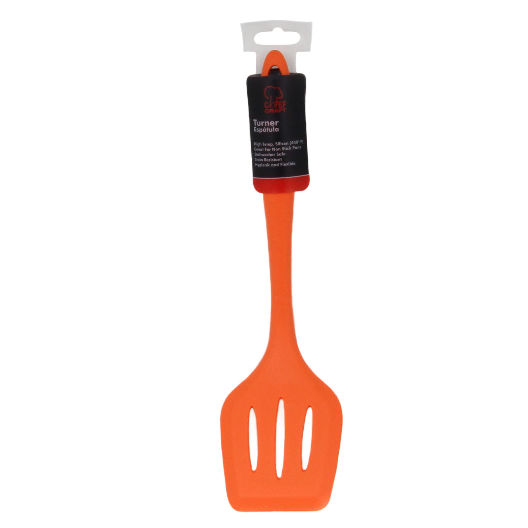 Chef Craft Premium Silikon-Pfannenwender, 29,8 cm, Orange