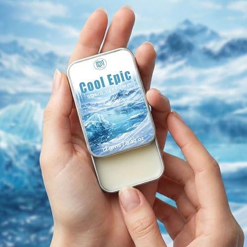 Image of Dr.Mashur Solid Perfume |Choir&Cool Epic Alcohol Free Wax Perfume Balm, Long Lasting | Pocket Tin 12g, Pack Of 2| Non Greasy Smooth Glide, Travel Friendly Men And Women