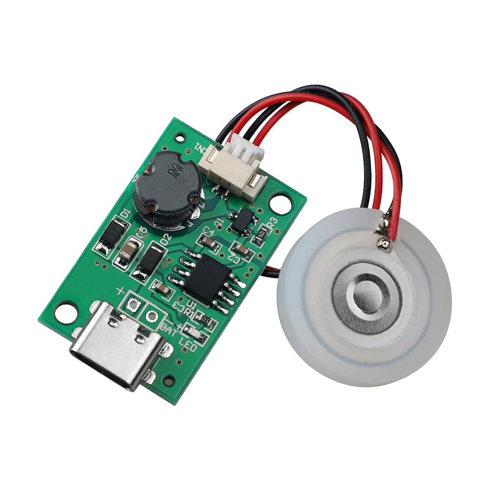 SP Electron Type C 5v DC Ultrasonic Piezoelectric Humidifier Moisture Atomizing Chip Mist maker circuit Board for Electronic DIY Projects, Home and Office Atomizer-image-35