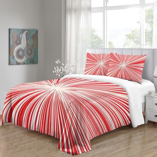 Housse de couette 140x200 Vertige 3D infroissable en microfibre avec zip - 5