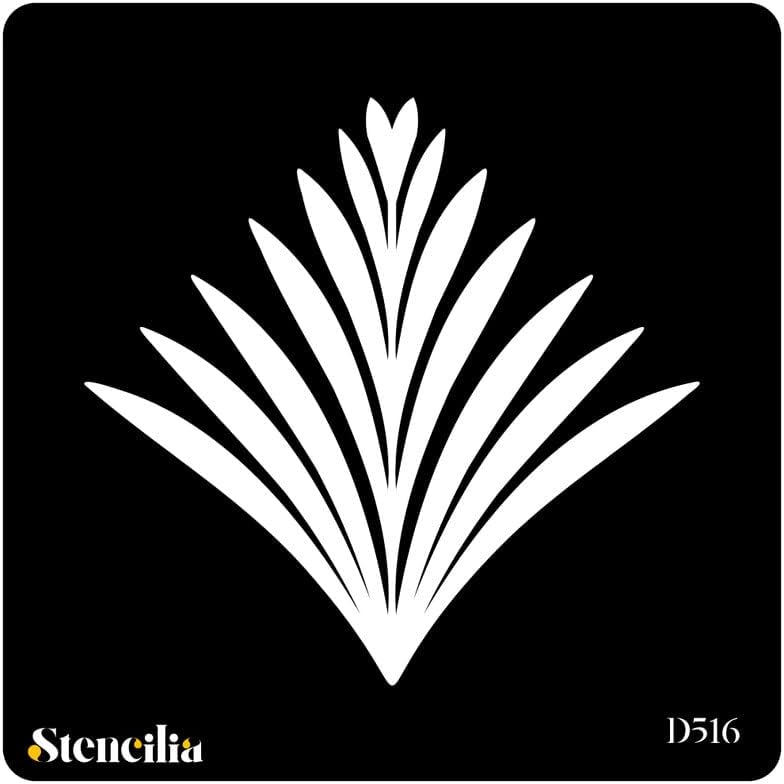 Stencilia Grass Pattern Craft Stencil for Painting Art Big Size 12x12 inch Reusable Stencil for Painting, Fabric, Glass, Wall Painting, and Craft Painting