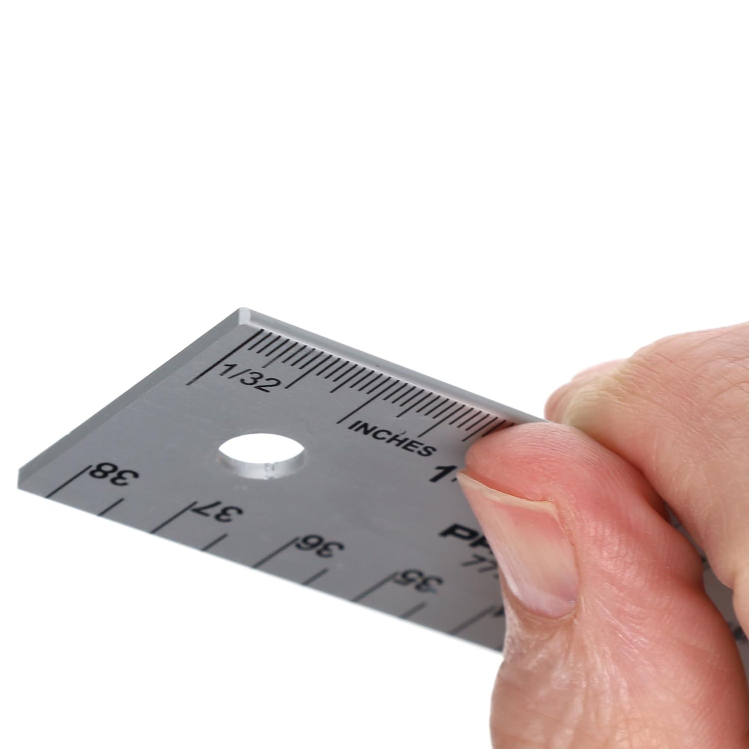 PRO ART 15-Inch Aluminum Ruler – Hardened Metal Ruler With Inch & CM Markings, Hanging Hole