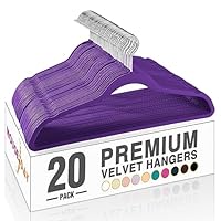 HOUSE DAY Premium Velvet Hangers - Non Slip, Durable Flocked Felt, Slim Space Saving, Heavy Duty Suit & Coat Hangers