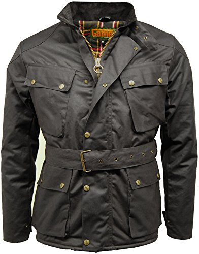 Game, Speedway Men's Motorcycle Waxed Motorcycle Jacket