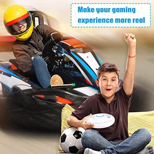 image for Zhanmai 4 Pack Mario Kart Wii Steering Wheels, Racing Games Remote Ste