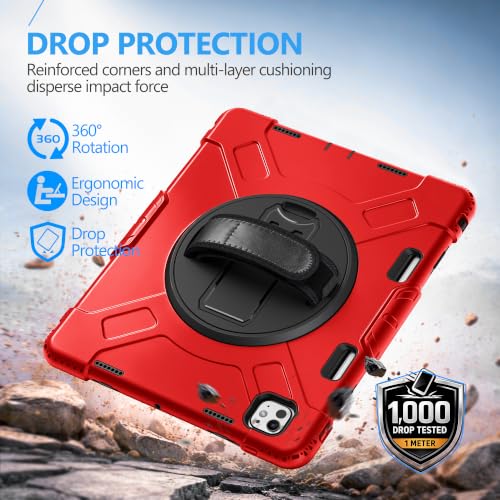 Image of Miesherk STOCK Case for iPad Pro 13 Inch M5 2025 / M4 2024 Red
