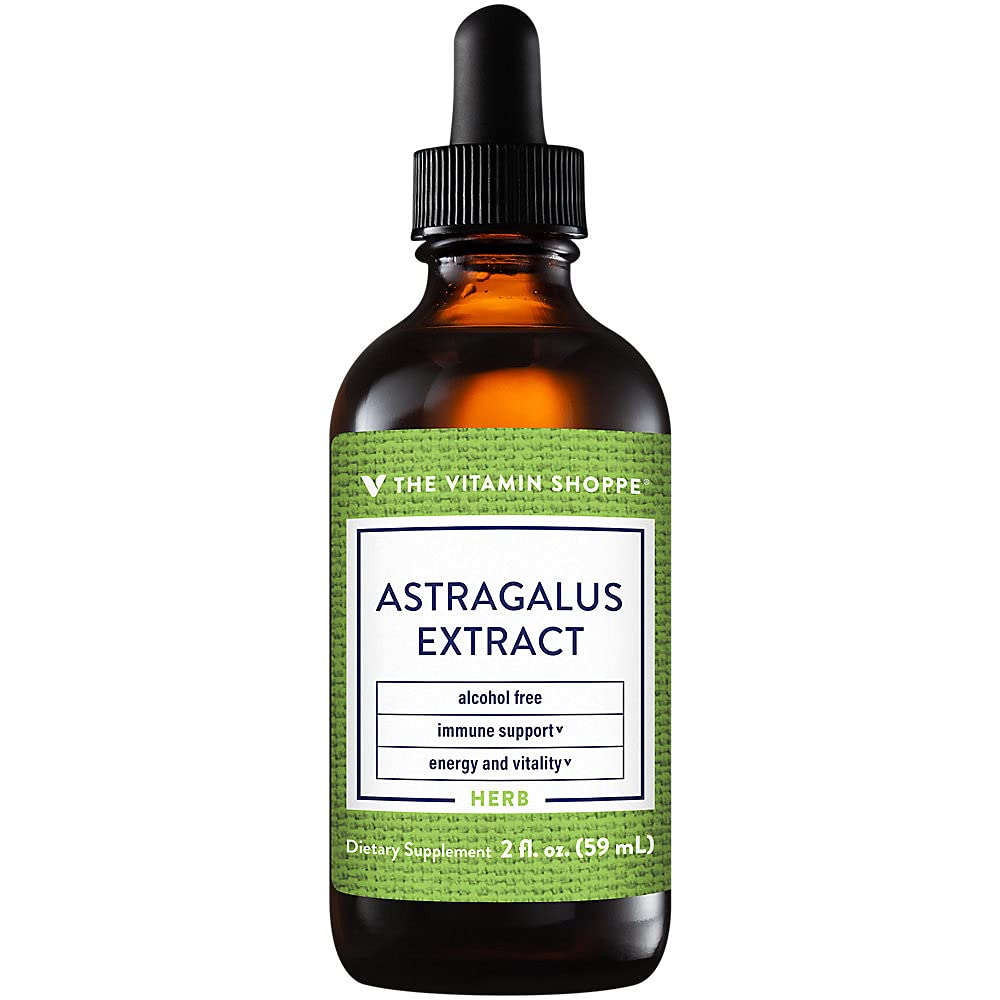 The Vitamin Shoppe Alcohol Free Astragalus Extract - Energy, Vitality & Immune Support - 1,000 MG (2 fl. oz.)