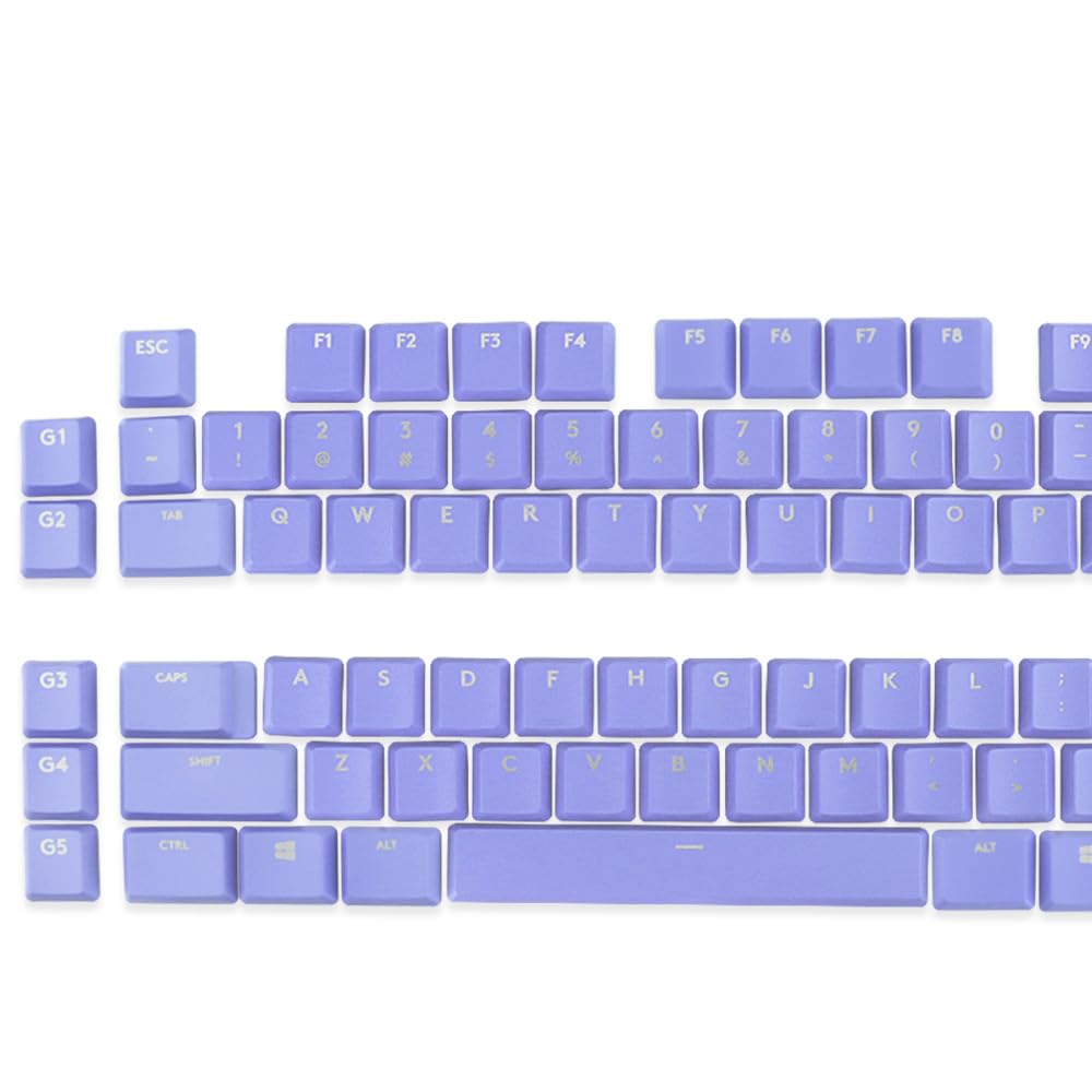 HUYUN Jeu de touches de clavier compatible avec clavier Logitech G813/G815/G913/G915 TKL (violet)
