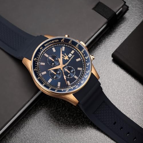 超希少！マセラティ（GOLD×BLACK）クロノグラフメンズ腕時計 Amazon.co.jp: Maserati: クロノグラフ腕時計