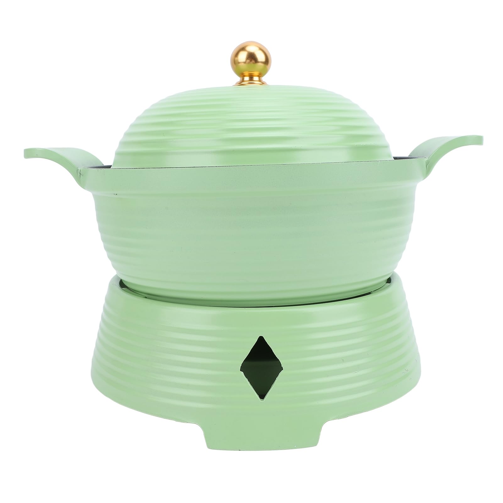 Yosoo Health Gear Alkoholkocher Hot Pot, Spirituskocher aus Aluminiumlegierung mit Topf, Kompakter Flüssigkeitskocher Zum Erhitzen und Isolieren von Lebensmitteln, Leicht zu Reinigendes Design für