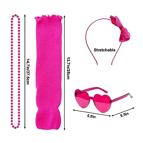 Accesorios Disfraz 80s 90s Neón Fiesta Cosplay miniatura 3