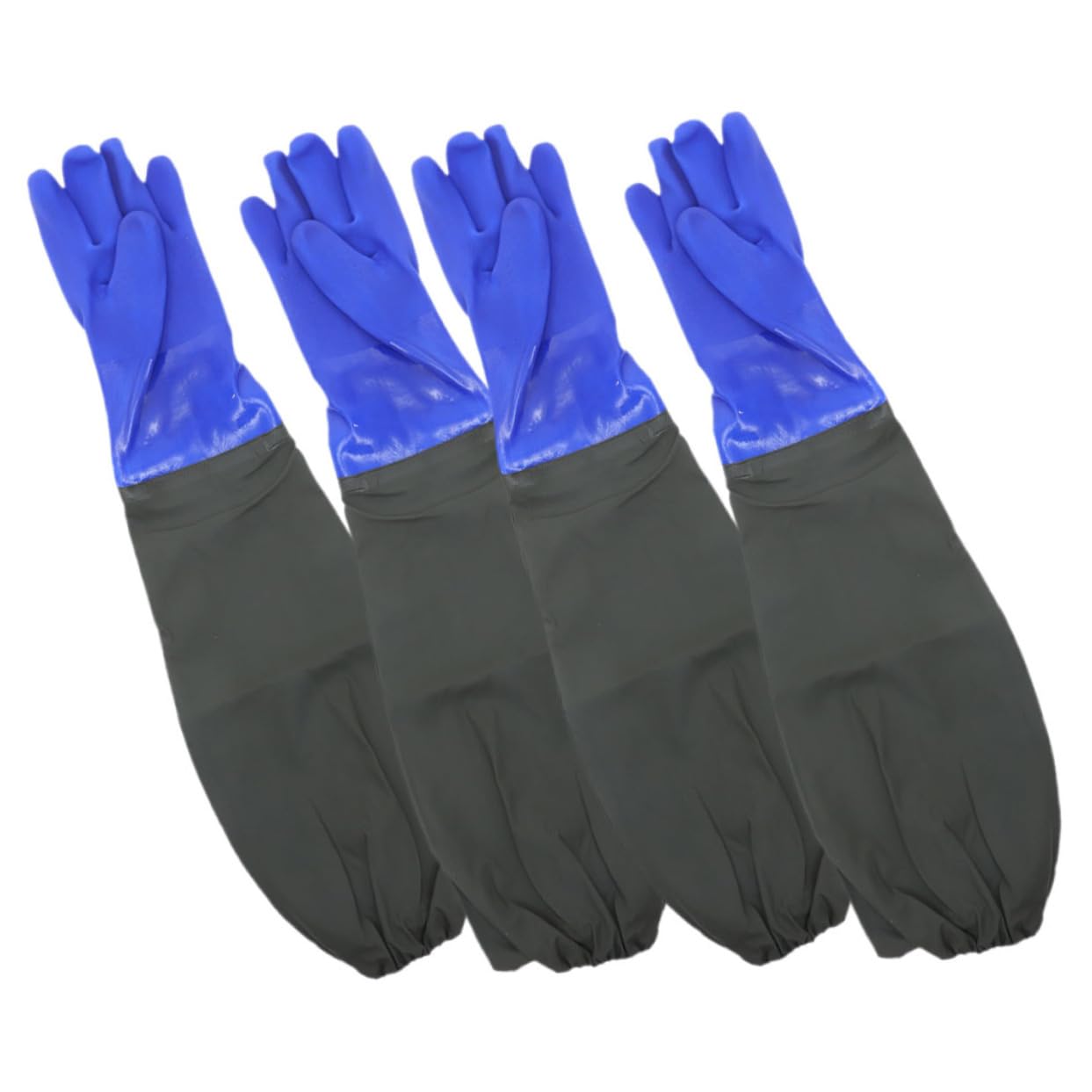2pares Guantes Largos Impermeables de Goma para Cocina Limpieza de Cocina y Cuidado de Peceras Resistentes y Reutilizables