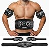 Ab Stimulator Muscle Toner,Abs Muscle Stimulator Abdominal Toning Fitness Belt for Men and Women Black