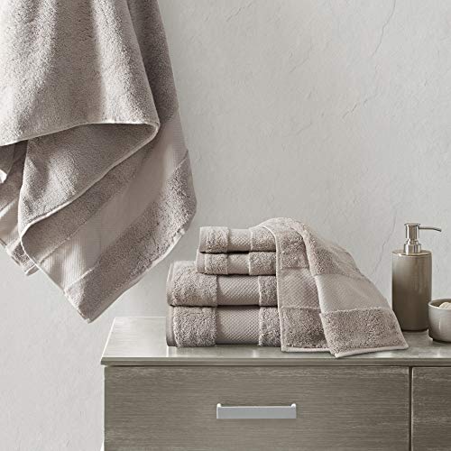 Madison Park Turkish Bath Towel Set, Taupe #TOP1