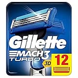 Gillette Mach3 Turbo - Cuchillas de afeitar para hombre con 3 cuchillas