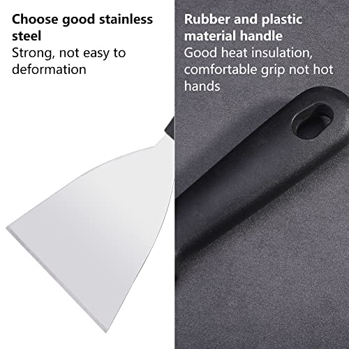 Spatola Triangolare Professionale per Pizza e Dolci - Set da 2 Pezzi, Paletta per Impasti da Cucina, Accessori - immagine 6