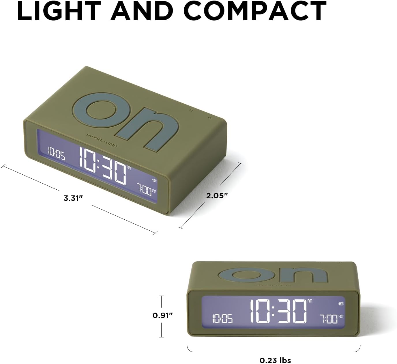Lexon Flip Mini Digital Alarm Clock image 2