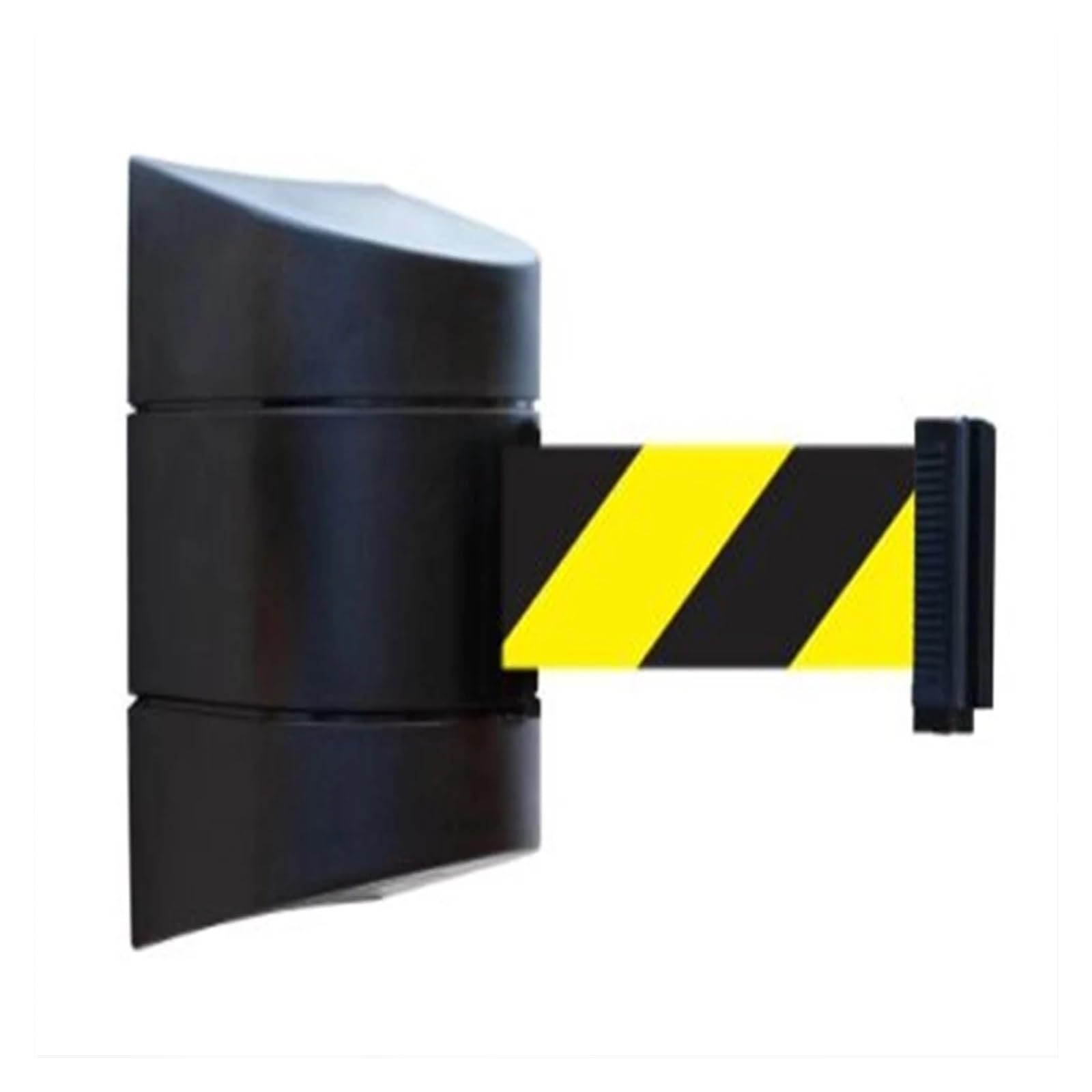 Barrière de sécurité murale rétractable jaune et noire 10m pour délimitation de zone