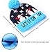 2 Pack LED Light Up Hat Beanie Knit Cap, Unisex Winter Snow Hat Sweater Ugly Holiday Party Beanie Cap,with 6 Colorful Lights LED