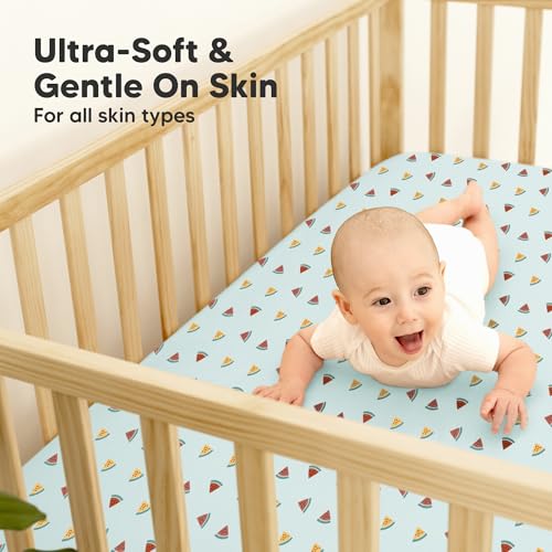 58% Off 2-Pack Waterproof Bamboo Crib Sheets - $9.98