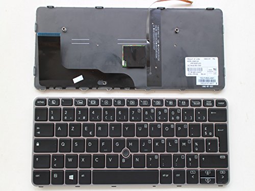 Clavier AZERTY Français pour HP EliteBook 820 G3 G4 et 725 G3 G4 Rétroéclairé