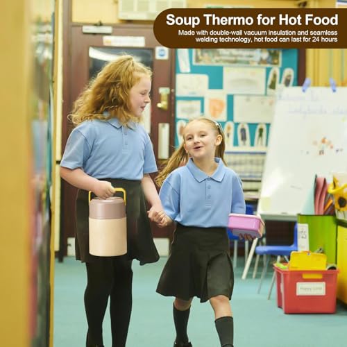 Conteneur isotherme pour soupe et repas avec couvercles étanches - 3