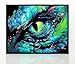 Produktbild DIAMOND DOTZ 2594356 Original 5D Diamond Painting Set, Neon Drachenauge, mit Neonfarben und Samt, DIY Diamant Malerei Bilder für Erwachsene und Kinder ab 12 Jahren, Intermediate