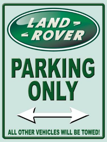 Land Rover Parking Only Large Metal Sign : Amazon.co.uk: Home & Kitchen