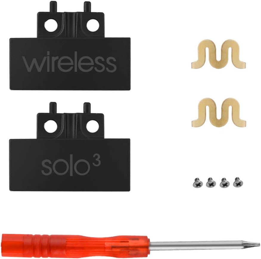 Hinge Replacement Solo 3 Headband Connector Repair Kit Parts Compatible with Beats by Dr Dre Solo 3.0 Wireless A1796 On-Ear Headphones (Matte Black)