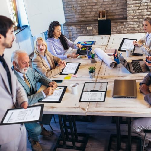 Yeaqee 25 capas de relatório transparentes com clipe barra deslizante capa de pasta de relatório de