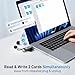 acer SD Card Reader USB C, Dual Slots USB 3.0 Type C to Micro SD Card Adapter, Memory Card Reader for MicroSD, SDHC, SDXC, Compatible with Laptop, PC, iPhone16/15, MacBook Pro/Air, iPad Pro, Android