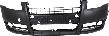 Evan Fischer Front Bumper Cover Compatible with 2005-2008 Audi A4 Quattro, 2005-2008 A4 & 2007-2008 S4 - AU1000142