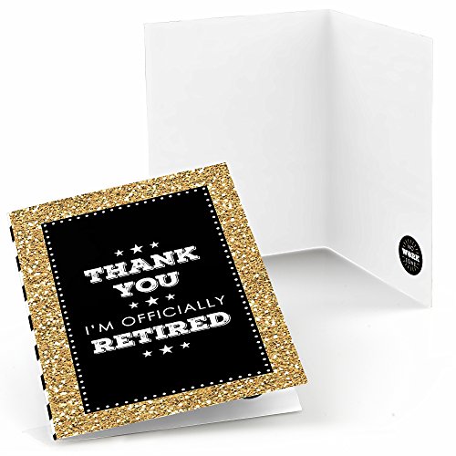 Cartes de remerciement retraite Happy Retirement pour dire merci à vos collègues