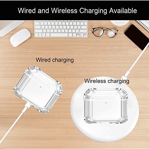 Image of Compatible with Airpod Pro Case Clear, Cute Apple Airpods Pro Case for Women Men, Clear Airpods Pro Case Cover with Keychain, Transparent Air Pods Pro Cases, Airpod Pros Case Protective