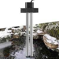 FEDOUR Teichheizung 600W - Eisfreihalter für Teiche, Koi-Teich, Gartenteichenteiser mit 5m Langem Kabel und Schwimmendem Schaumstoff