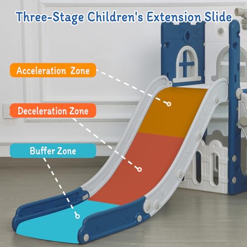 image for LulliSpace 6 in 1 Toddler Slide,Kids Climber Slider for Indoor Outdoor
