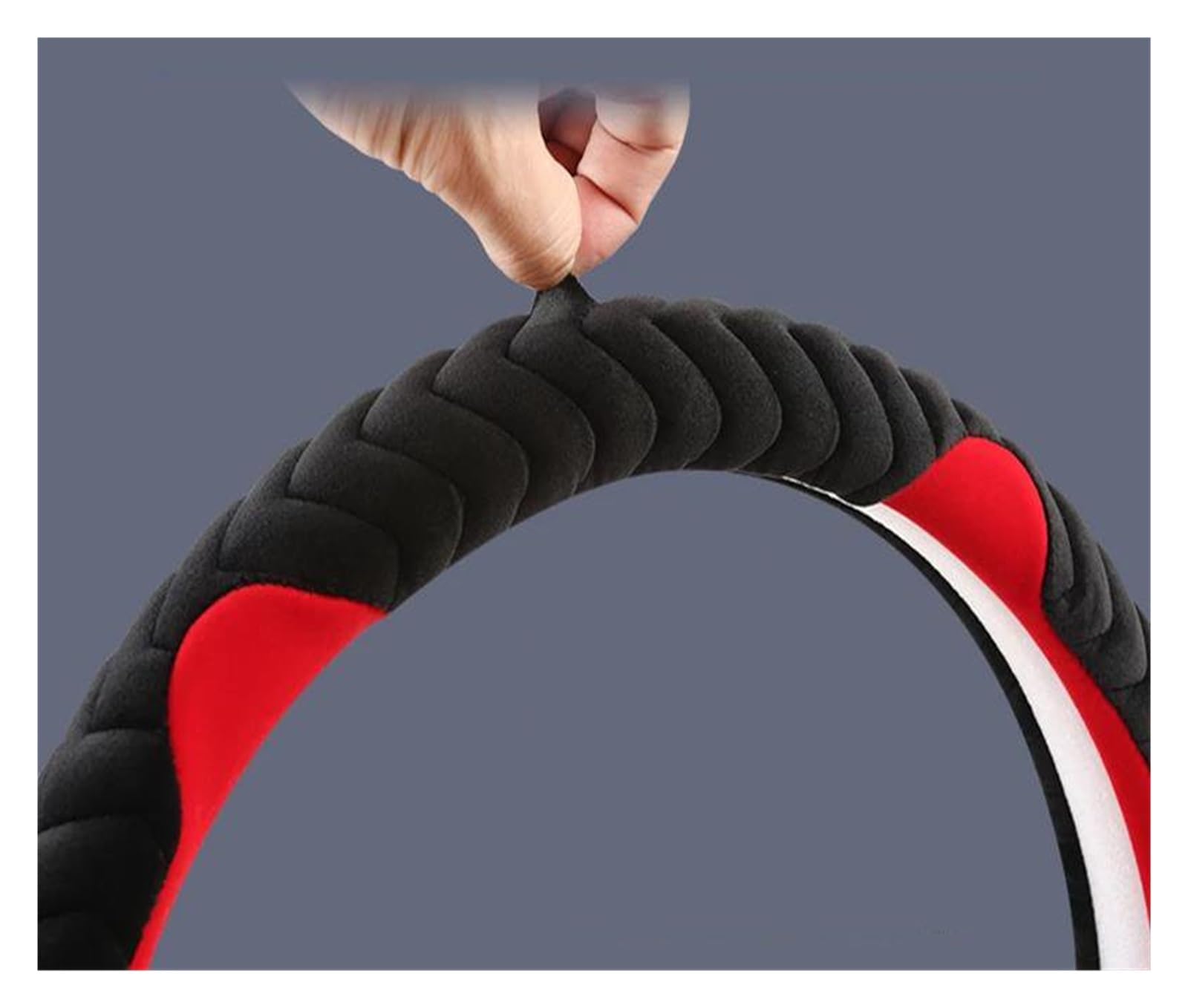 Protective Case Car Steering Wheels Cover Winter Plush 38CM Car Interior Accessories For Chevy For Cruze For Malibu For Sail Steering Hood(PINK)