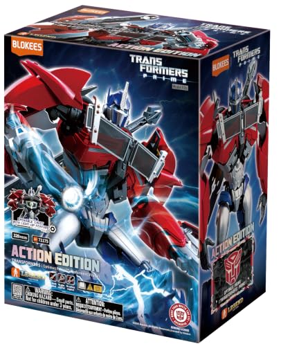 BLOKEES - Transformers - Action Edition 06 - Optimus Prime - Transformers: Prime - Model Kit - Assembly Required - No Tools - No Cutting - No Glue - No Paint - 14+