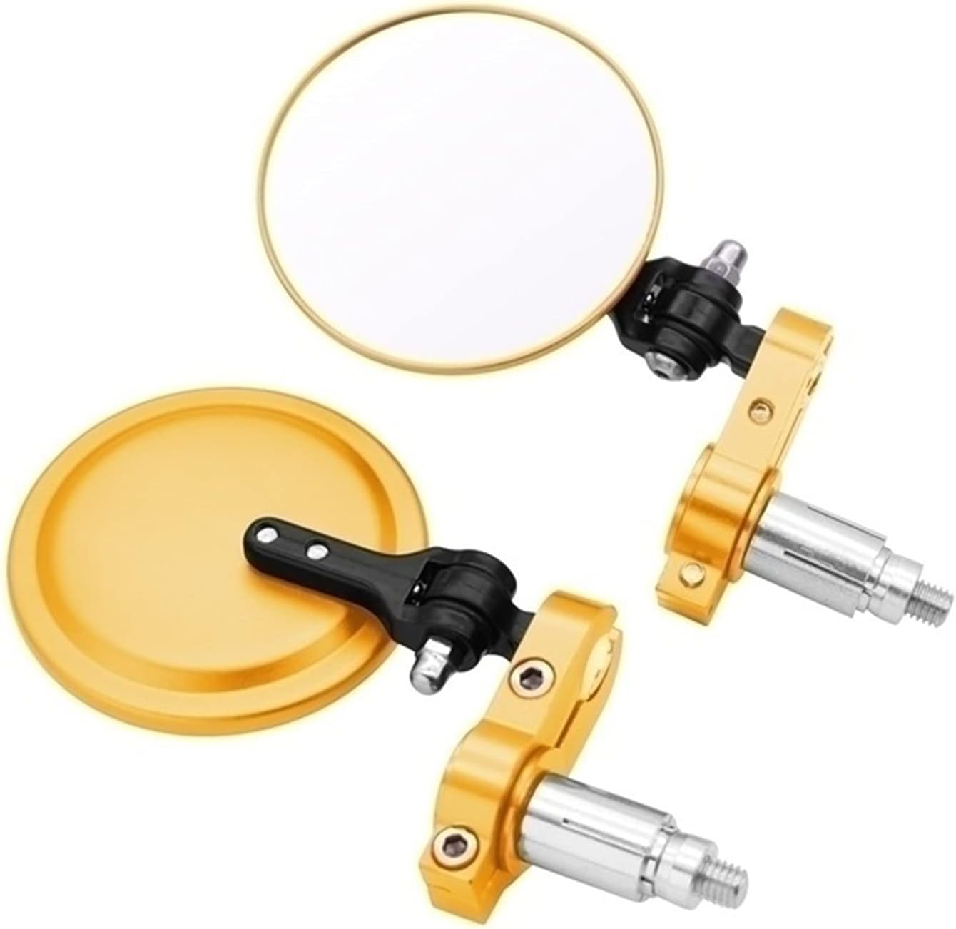 Motorcycle Mirrors 3 Inch Round Folding Bar End Side Mirror For BMW R1200GS LC R1200 GS ADV F700GS F800GS Motorcycle Accessories