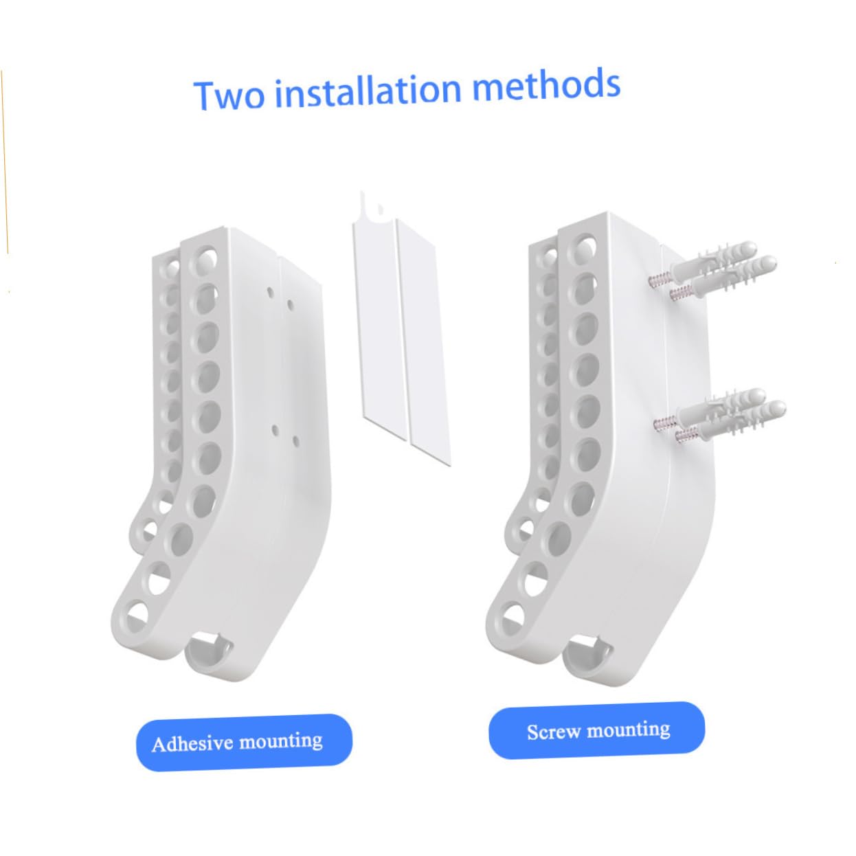 DOITOOL 4 Pezzi/Custodia Portabatterie in Plastica Per Organizer Da Montare Sulla Batteria Accessorio Per La Casa