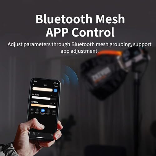 Miniatura 4 de Zhiyun Luz de video Molus G60, luz COB de bolsillo de 60 W con control de aplicación Bluetooth, 2700K-6500K, CRI 96+TLCI 97+, luz de cámara portátil