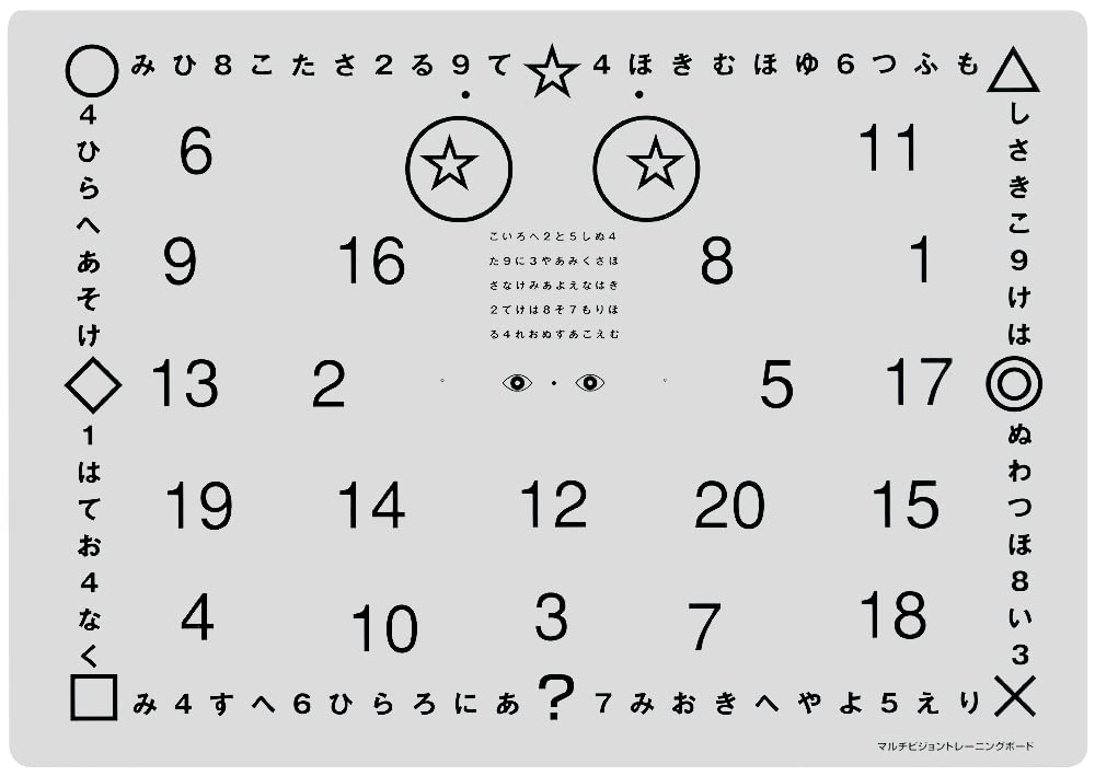 Amazon | 脳力開発研究所 マルチビジョントレーニングボード