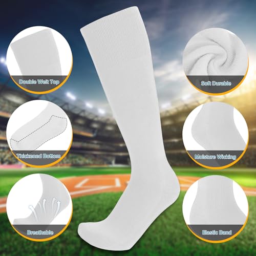 Image of Baseball Socks and Belt Combo for Youth Adult - Softball Socks and Belt for Boys and Girls