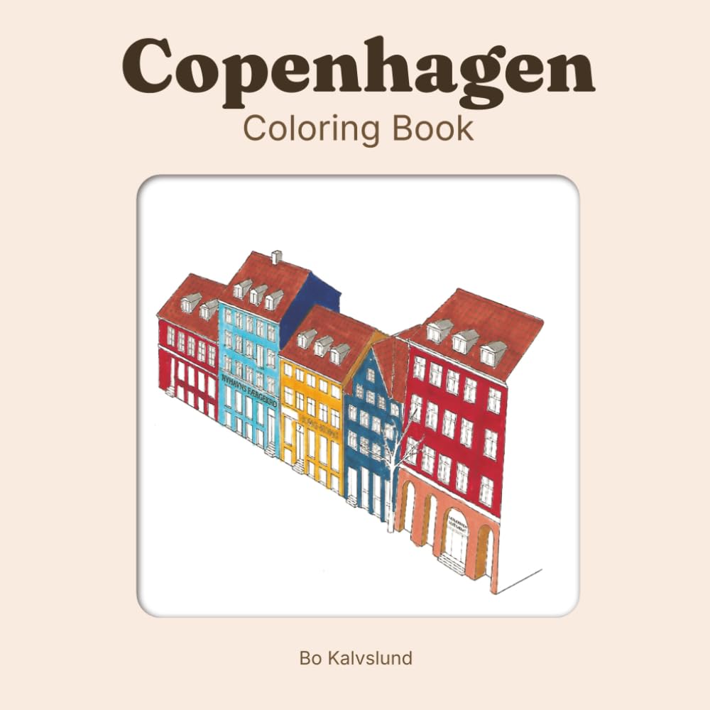 Copenhagen Coloring Book: 16 Iconic Landmarks to Color