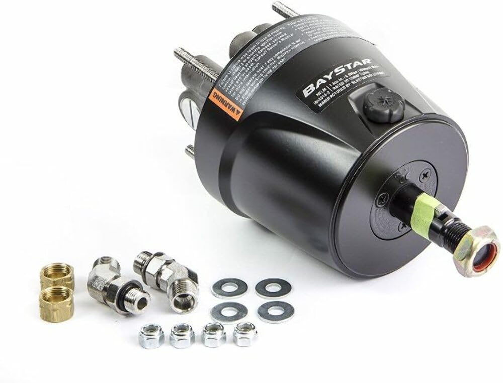 SEASTAR SOLUTIONS Baystar Hydraulic Steering Helms - BAYSTR PLS HLM 1.4 F/MNT - BayStar Plus Front Mount Helm 1 4 cu in (HH4514-3)