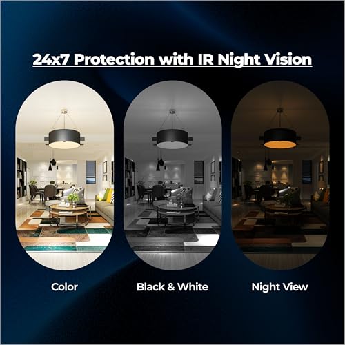 Image of Trueview 2MP Dual Light HD Dome Wired CCTV Camera with Built-in Mic | Works with DVR (TVI /AHD /CVI /CVBS) | All Time Color Vision, 3.6mm Lens, 20M IR, 15M White LED | H.265 Compression (4 HD Dome)