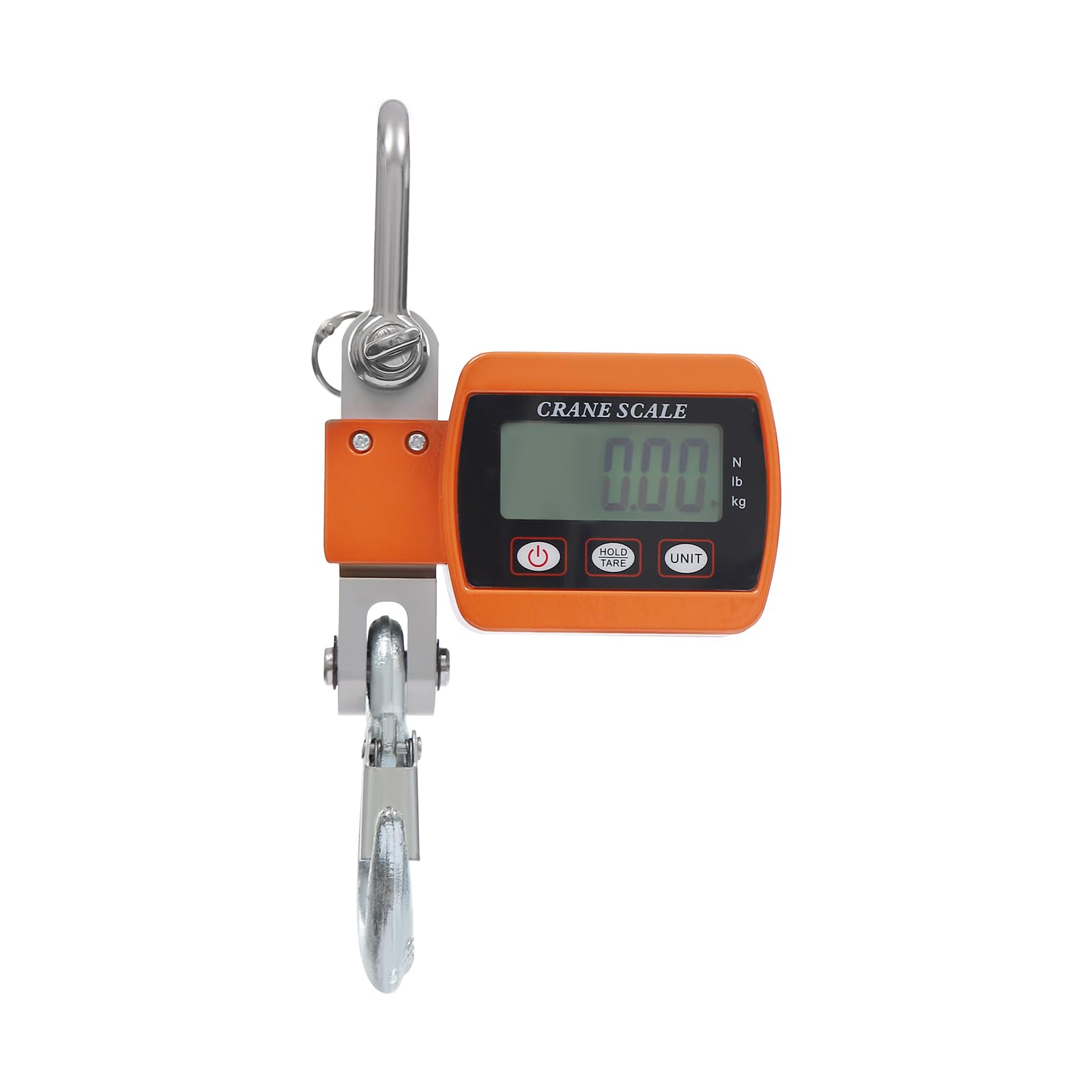 500kg Mini Federwaage Digitale Kranwaage Elektronische Hängewaage mit Präzisem Sensor 22x8x5cm Orange